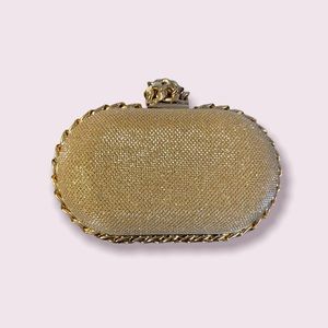 Gold clutch - new no tags